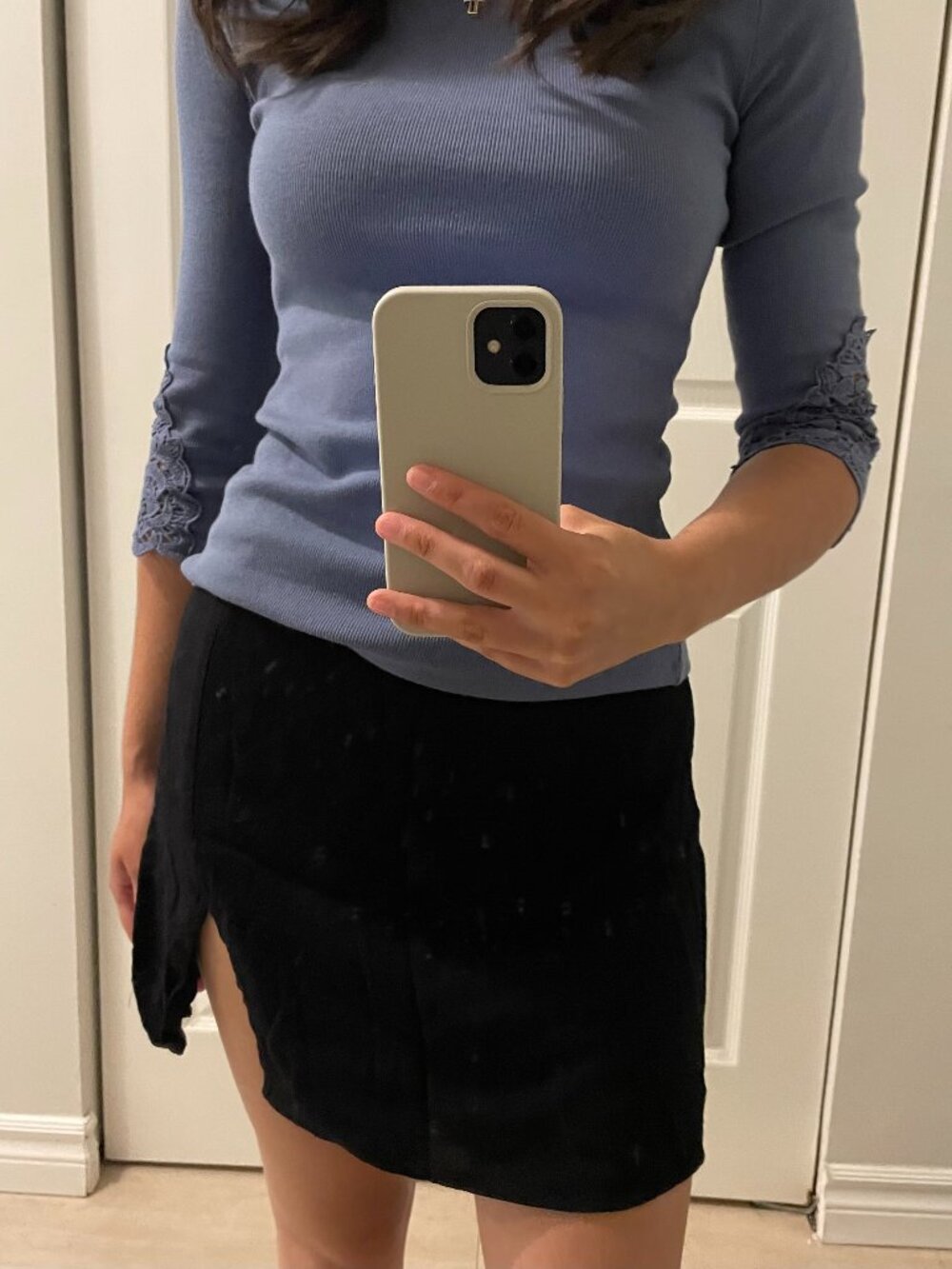 Aritzia Sunday Best Black Mini Skirt